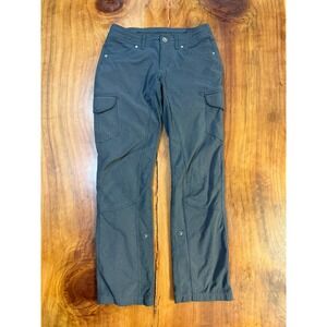 Kuhl Women's Pants 0 Reg Straight Leg Cargo Stretch Polyester Outdoor Hiking J17